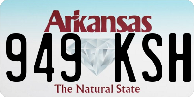 AR license plate 949KSH