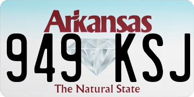 AR license plate 949KSJ