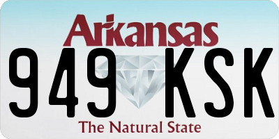 AR license plate 949KSK