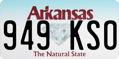 AR license plate 949KSO