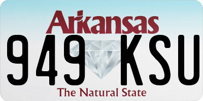 AR license plate 949KSU