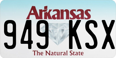 AR license plate 949KSX