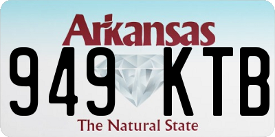 AR license plate 949KTB