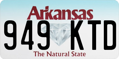 AR license plate 949KTD