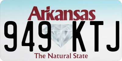 AR license plate 949KTJ
