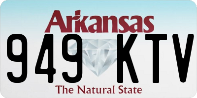 AR license plate 949KTV