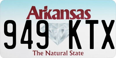 AR license plate 949KTX