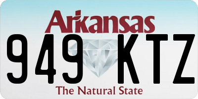 AR license plate 949KTZ