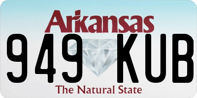 AR license plate 949KUB
