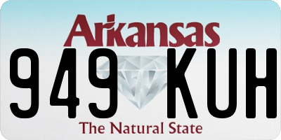 AR license plate 949KUH