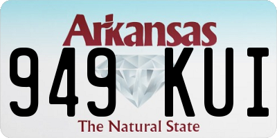 AR license plate 949KUI