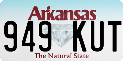 AR license plate 949KUT