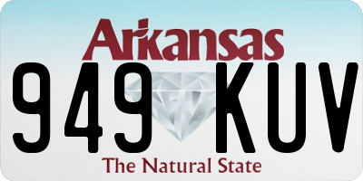 AR license plate 949KUV