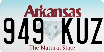 AR license plate 949KUZ