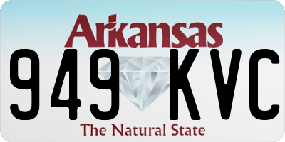 AR license plate 949KVC