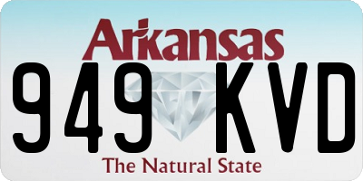 AR license plate 949KVD