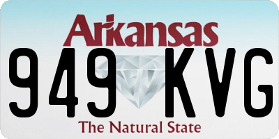 AR license plate 949KVG