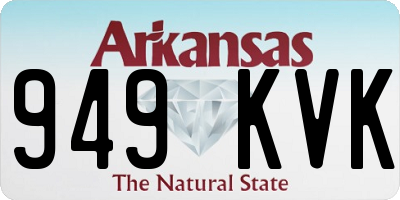 AR license plate 949KVK