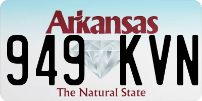 AR license plate 949KVN