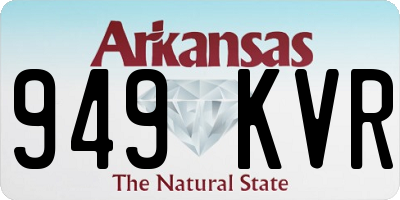 AR license plate 949KVR