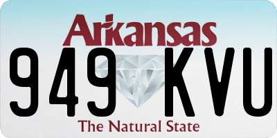 AR license plate 949KVU