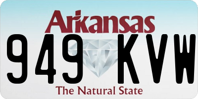 AR license plate 949KVW