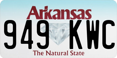 AR license plate 949KWC
