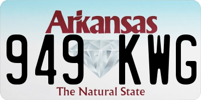 AR license plate 949KWG
