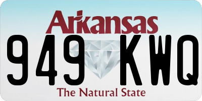AR license plate 949KWQ
