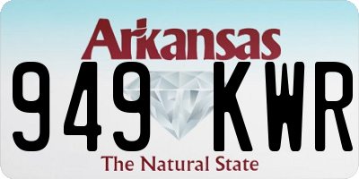AR license plate 949KWR