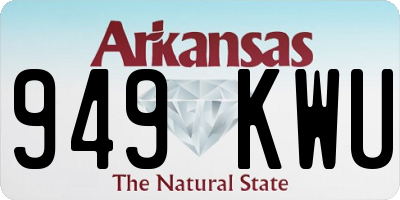 AR license plate 949KWU