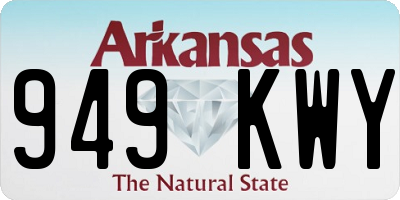 AR license plate 949KWY