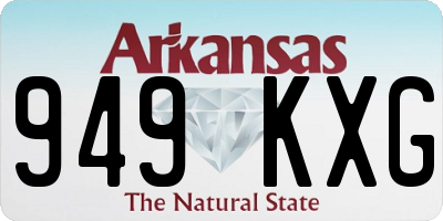 AR license plate 949KXG