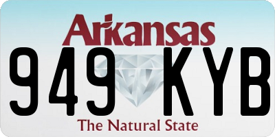 AR license plate 949KYB