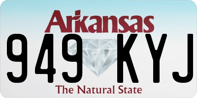 AR license plate 949KYJ