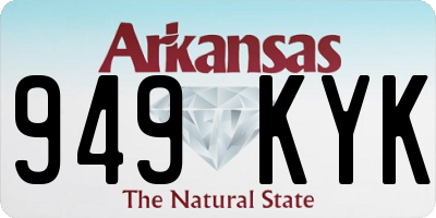 AR license plate 949KYK