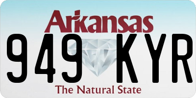 AR license plate 949KYR