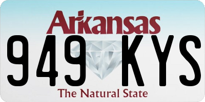 AR license plate 949KYS