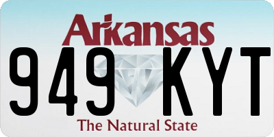 AR license plate 949KYT