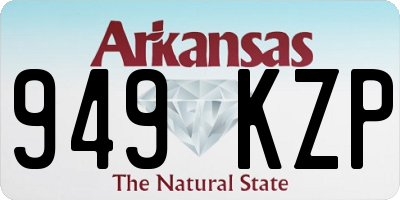 AR license plate 949KZP