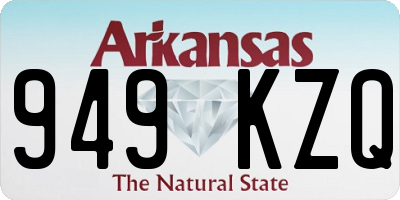 AR license plate 949KZQ