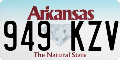 AR license plate 949KZV