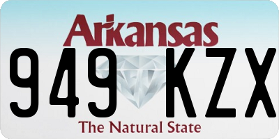 AR license plate 949KZX