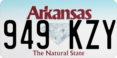 AR license plate 949KZY