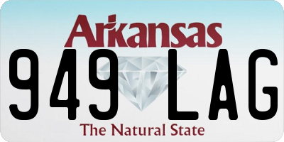 AR license plate 949LAG