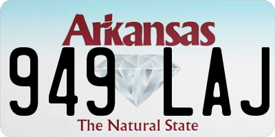 AR license plate 949LAJ