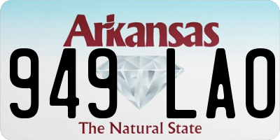 AR license plate 949LAO