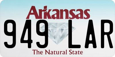 AR license plate 949LAR