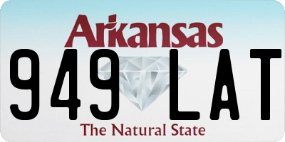 AR license plate 949LAT