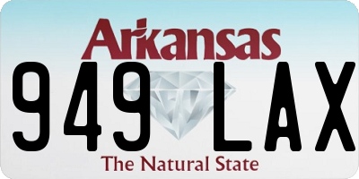 AR license plate 949LAX